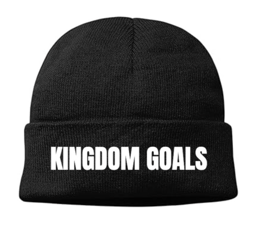 KINGDOM GOALS EMBROIDERED BEANIE UNISEX HAT